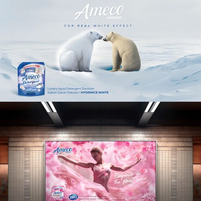 Ameco professional line billboard campaign