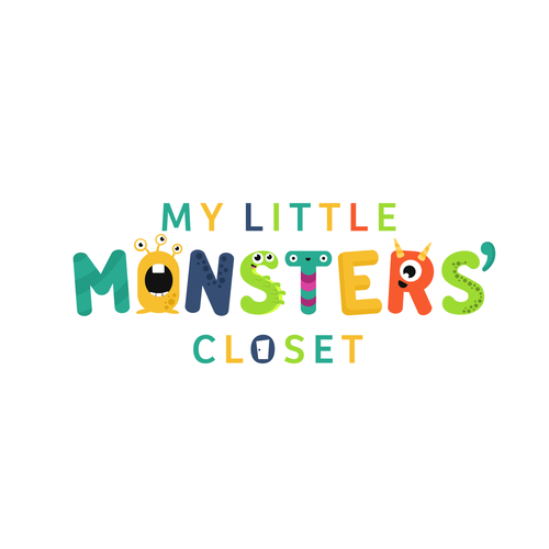Childcare logo with the title 'My Little Monsters Closet logo concept'