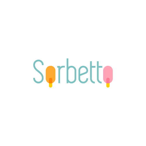 Popsicle logo with the title 'Frozen treats logo design'