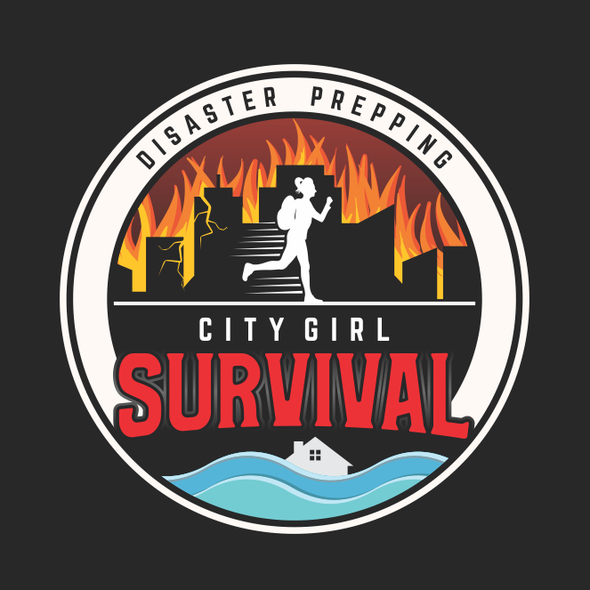 Disaster design with the title 'City Girl Survival.'