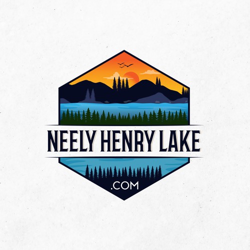 Hill logo with the title 'Neely Henry Lake.com Logo that's attractive about lake living'