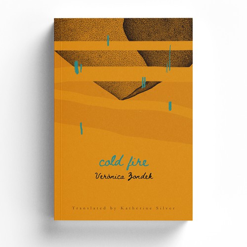 Art book cover with the title 'Cold fire'