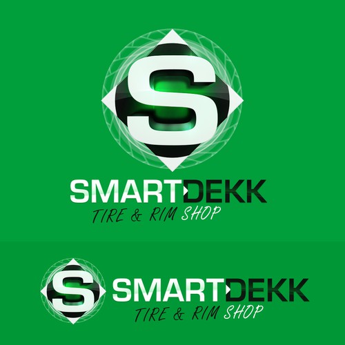 Shiny design with the title 'Bold logo for a Tire and Rim Shop'