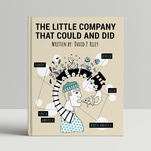 Drawing book cover with the title 'Illustration for bookcover'