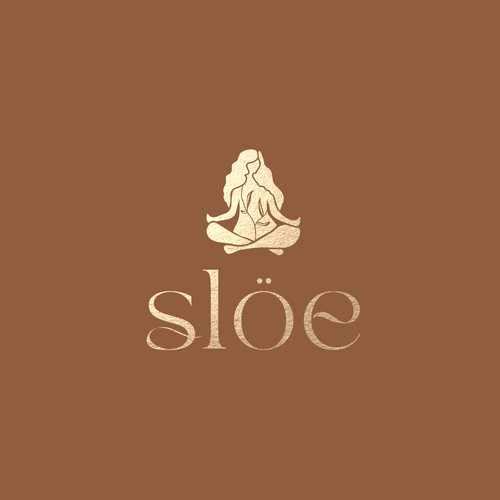 Organic logo with the title 'Elegant Organic Yoga Fashion Logo'