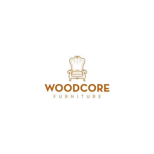Chair design with the title 'Woodcore Furniture - Winning Design'