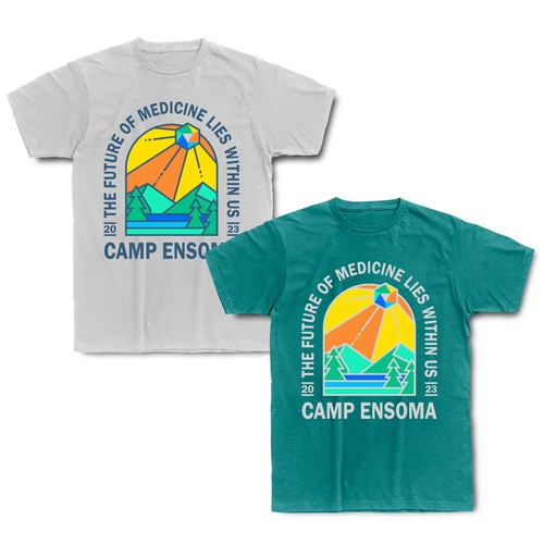 Industrial t-shirt with the title 'camp ensoma'