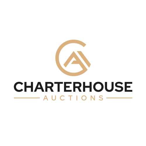 Auction design with the title 'Charterhouse Auctions Logo'