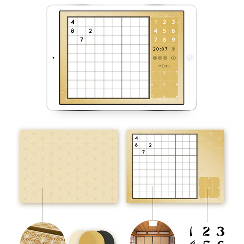 Japanese design with the title '-- Click for Details-- A Japan-Inspired Sudoku Design '