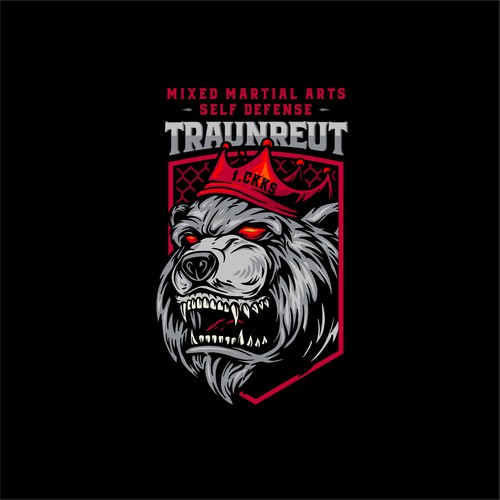 Martial arts logo with the title 'MMA & SELF DEFENSE '