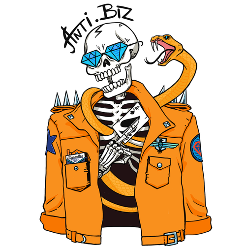 Snake t-shirt with the title 'Skull-head T-shirt design'