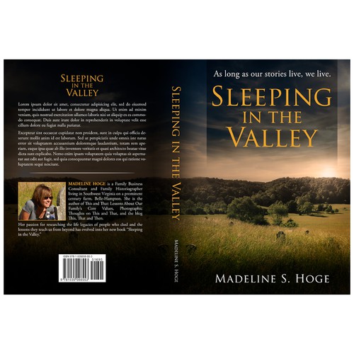 Emotional design with the title 'Sleeping in the Valley'