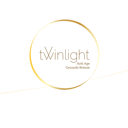 Tanning logo with the title 'Logo concept for a tanning salon'