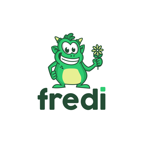 Monster logo with the title 'Fredi'