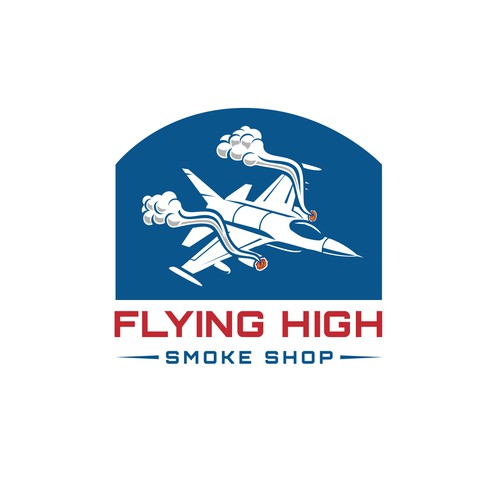 Smoke logo with the title 'Logo design for a smoke shop'