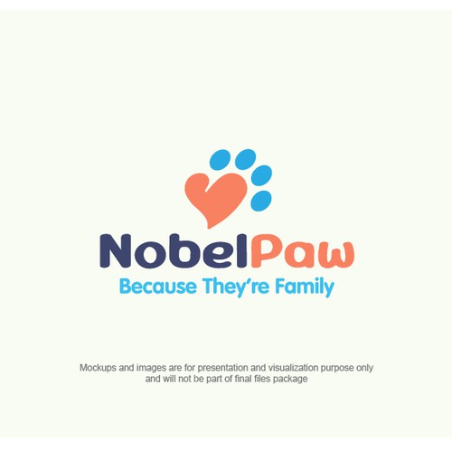 Paw design with the title 'NoblePaw'
