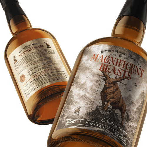 Label with the title 'Magnificent Beast, Oakenthorn'