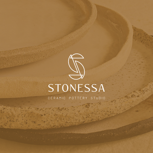 Pottery logo with the title 'Logo for ceramic pottery studio'