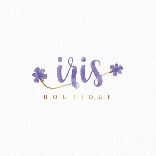 Fashion design with the title 'Iris Boutique'