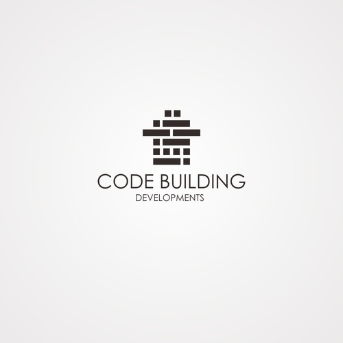 Building design logo with the title 'CODE BUILDING DEVELOPMENT'