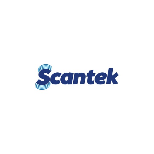 Vibration logo with the title 'Logo concepto para Scantek'