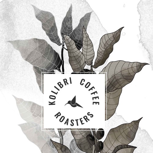 Plant illustration with the title 'Plants label design'