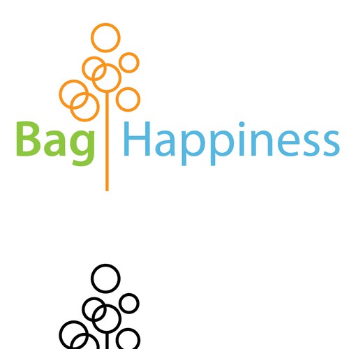 Happiness logo with the title 'Logo For Bag & Accessories Retailer'
