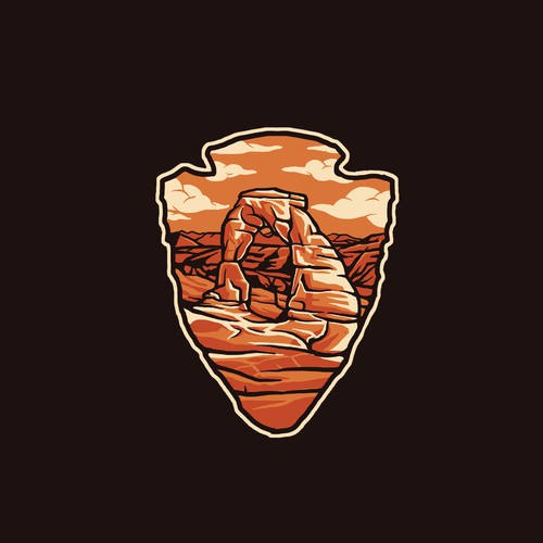 Badge t-shirt with the title 'Outdoor Badge Design for t-shirts'