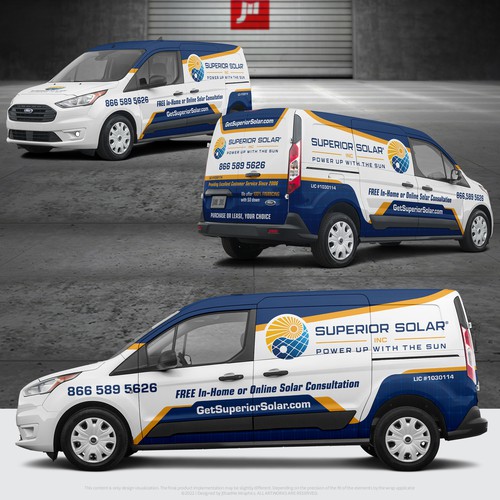 Transit design with the title 'Solar Energy Power Van'