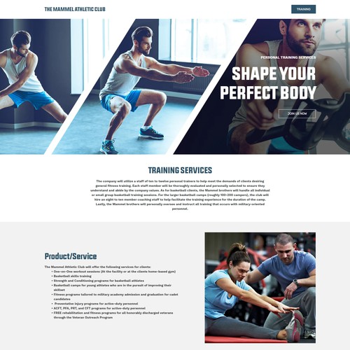Atom design with the title 'Fitness for Square Online Site'