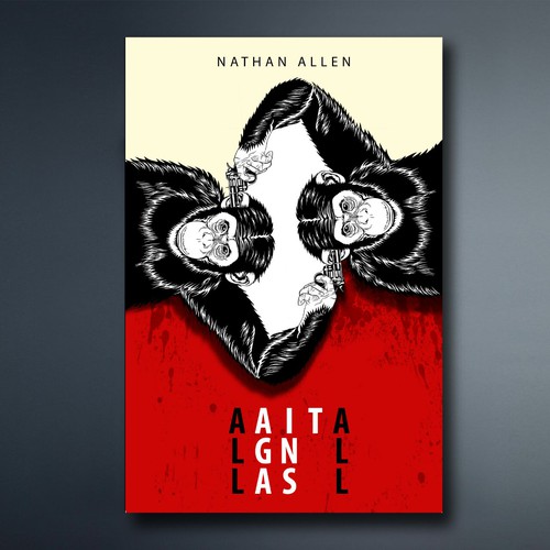 Conceptual book cover with the title 'Cover for a sci-fi ebook '