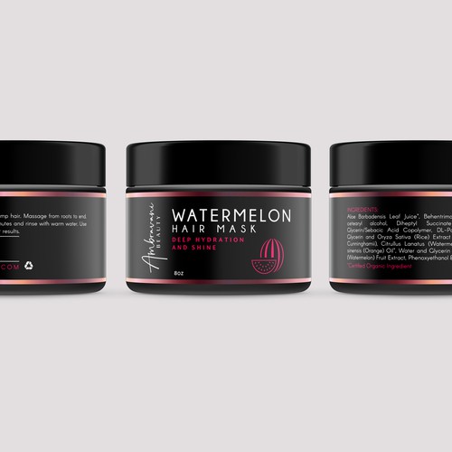 Feminine label with the title 'Label design'