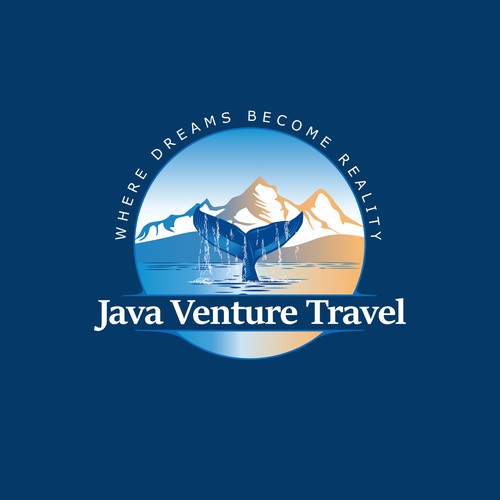 Coastal logo with the title 'Java Venture Travel'