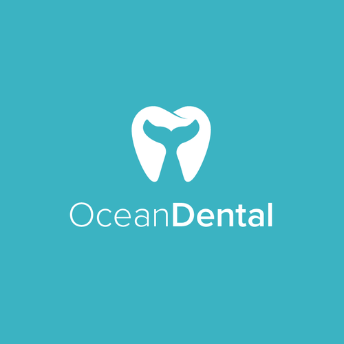 Dolphin design with the title 'Ocean Dental'