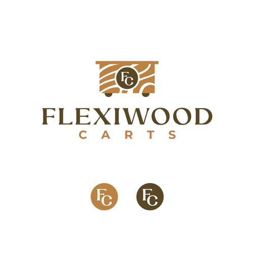 Cart logo with the title 'Flexiwood Carts'