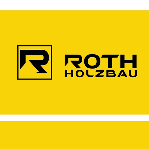 Carpentry design with the title 'simple logo for Roth Holzbau company'