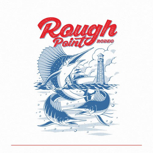 Elegant t-shirt with the title 'Fishing tournament tee shirt design'