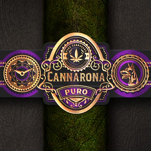 Product label with the title 'High-end Prestigious Cannagar Band/Label'