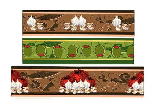 Wallpaper design with the title 'Be our best decor 99designer!'