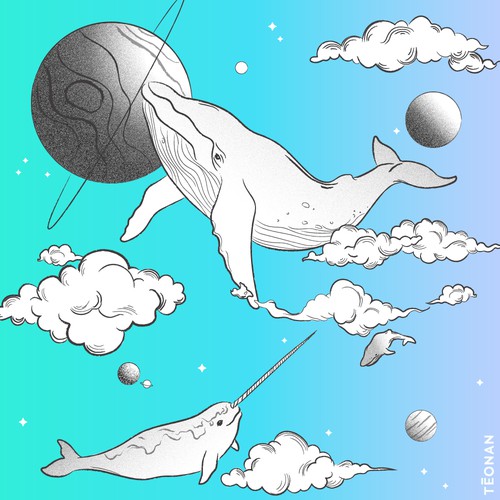 Textured design with the title 'Whimsical Design for Beverage Brand'