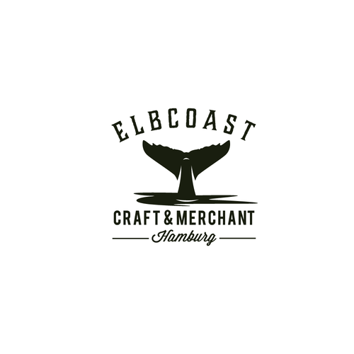 Whale design with the title 'Elbcoast Home Furnishing'
