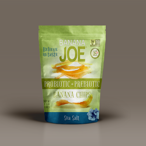 Chip design with the title 'Young Hip Snack Packaging'