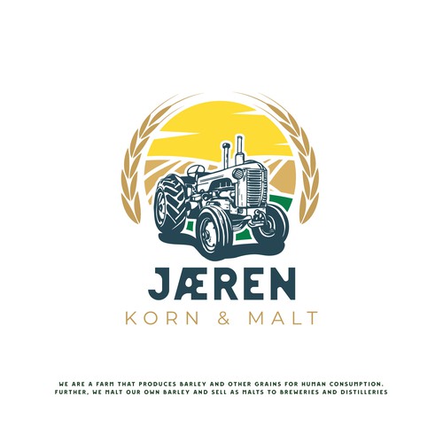 Barley logo with the title 'Jæren Korn & Malt'