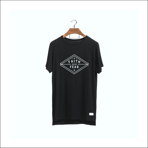 Faith design with the title 'Design a cool Faith over Fear tshirt for women'