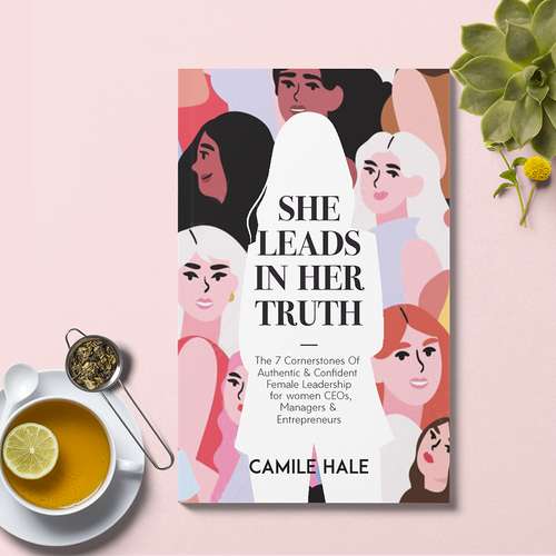 Woman design with the title 'Book cover book for empowered women'