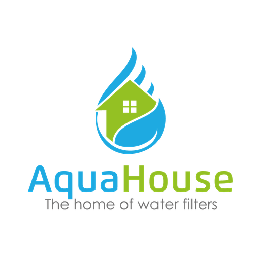 Aqua logo with the title 'aqua house'
