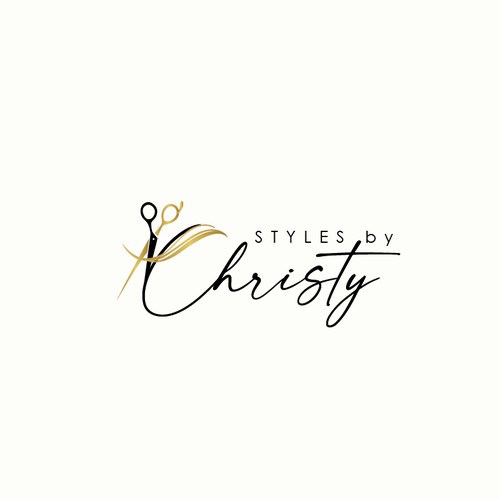 Hair salon logo with the title 'Styles by Christy'