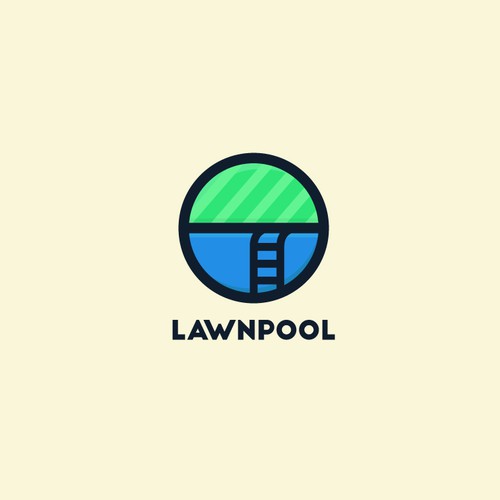Pool design with the title 'LAWNPOOL'