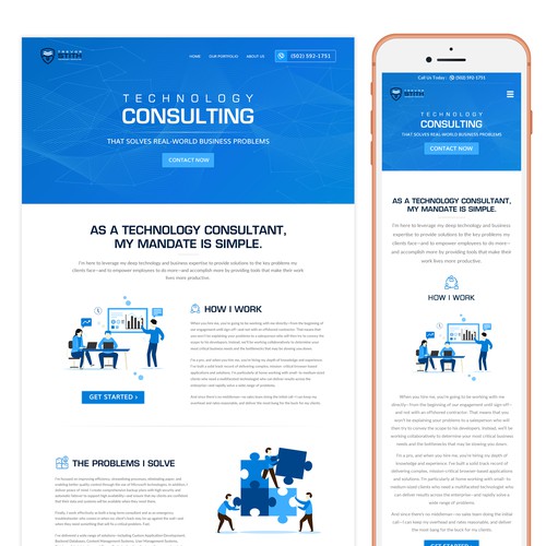 Graphic website with the title 'Trevor Stith'