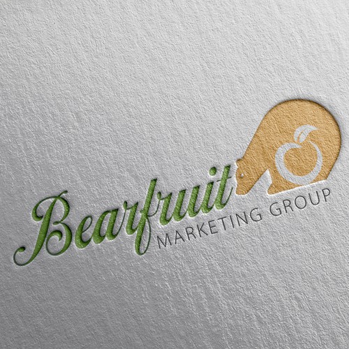 Bear brand with the title 'Branding For A Mktg Consulting Firm that Bears Good Fruit'